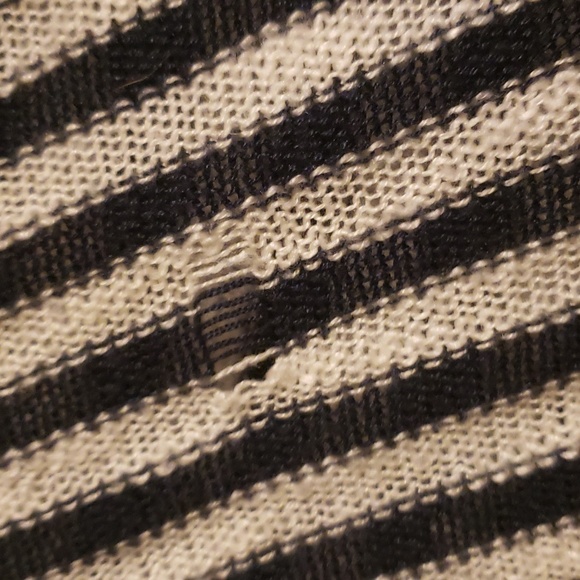 Unity sleeveless cardigan. Red white blue long open front - Picture 4 of 6